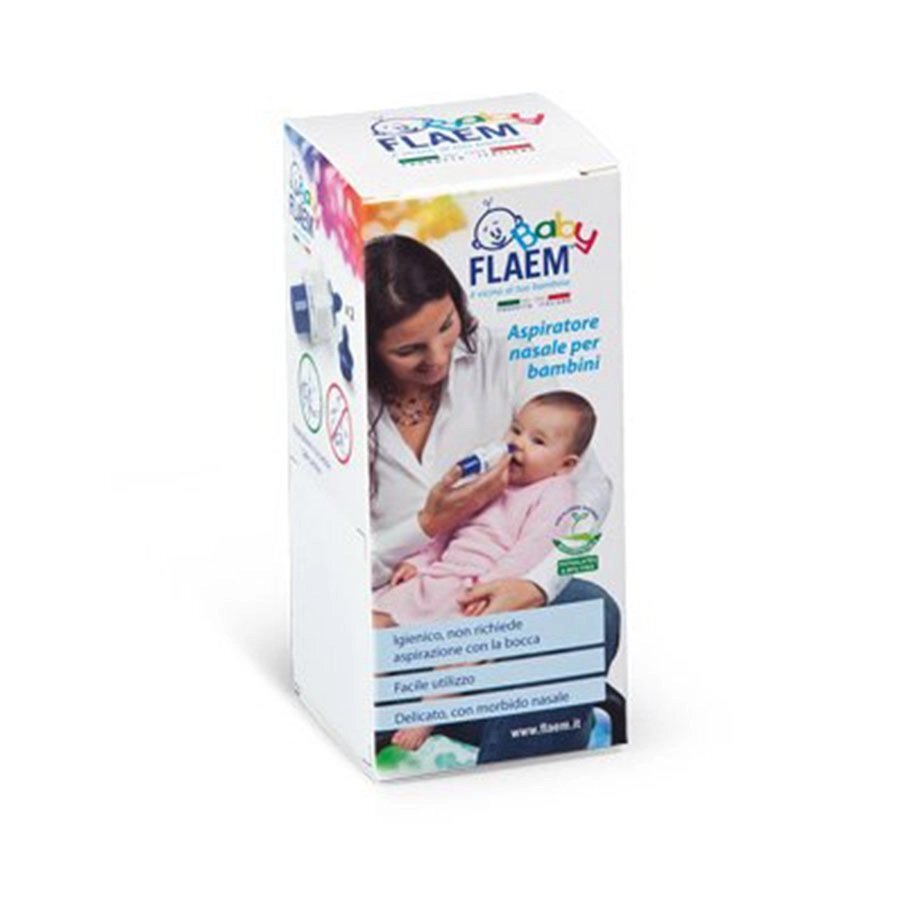 FLAEM Aspirator nazal manual Baby pentru bebelusi si copii albalbastru AC0423P