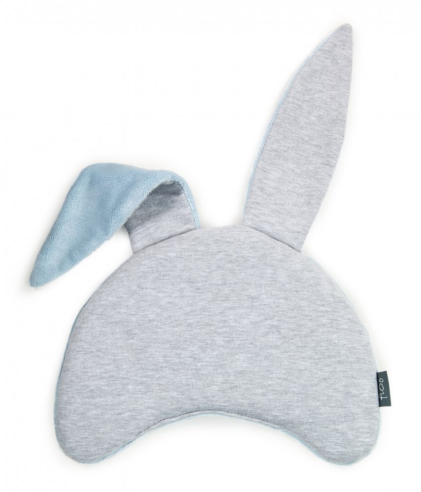 Floo for Baby Set saculet si pernuta pentru carucior Iepuras Albastru