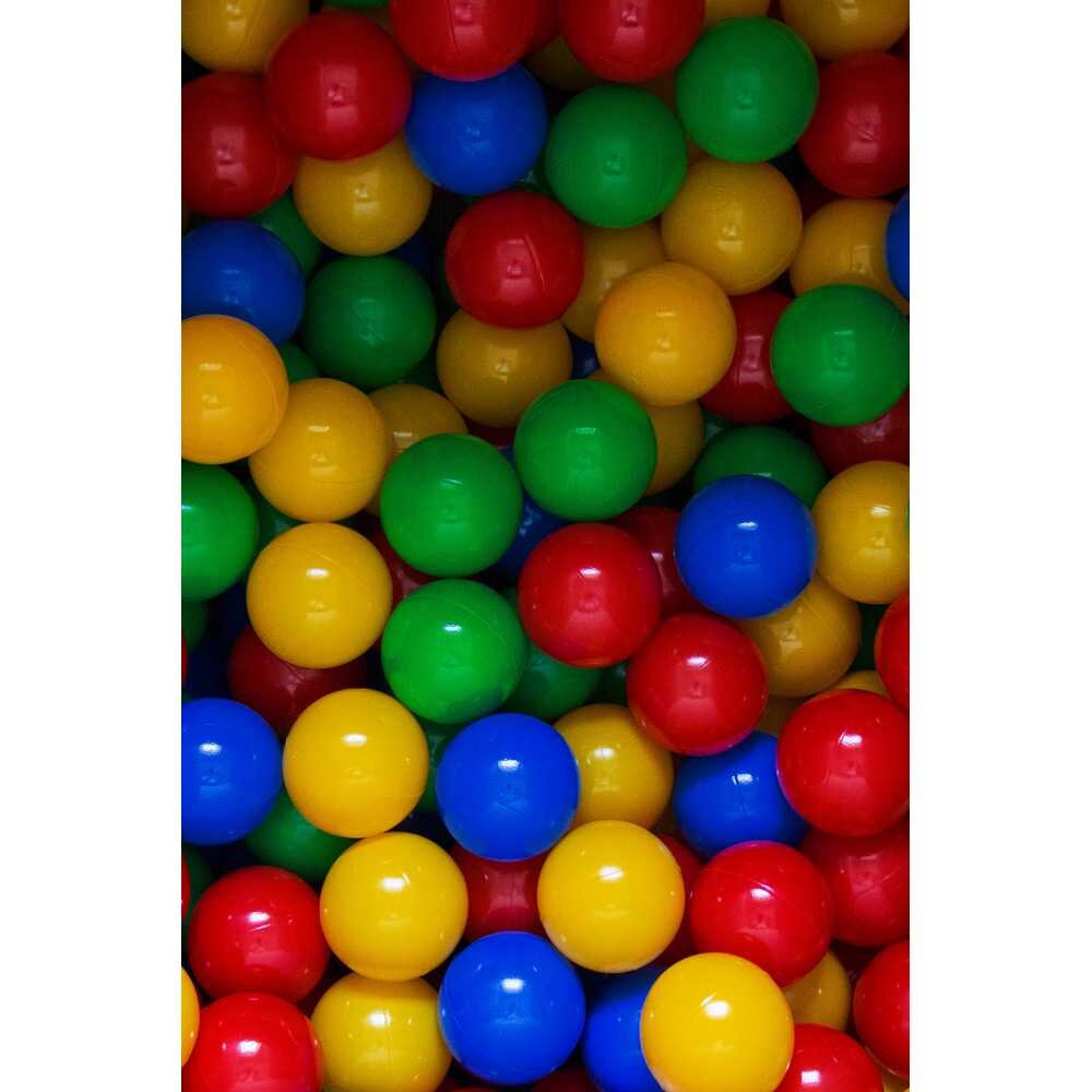 Flumi Set 200 bile din plastic colorate 7 cm