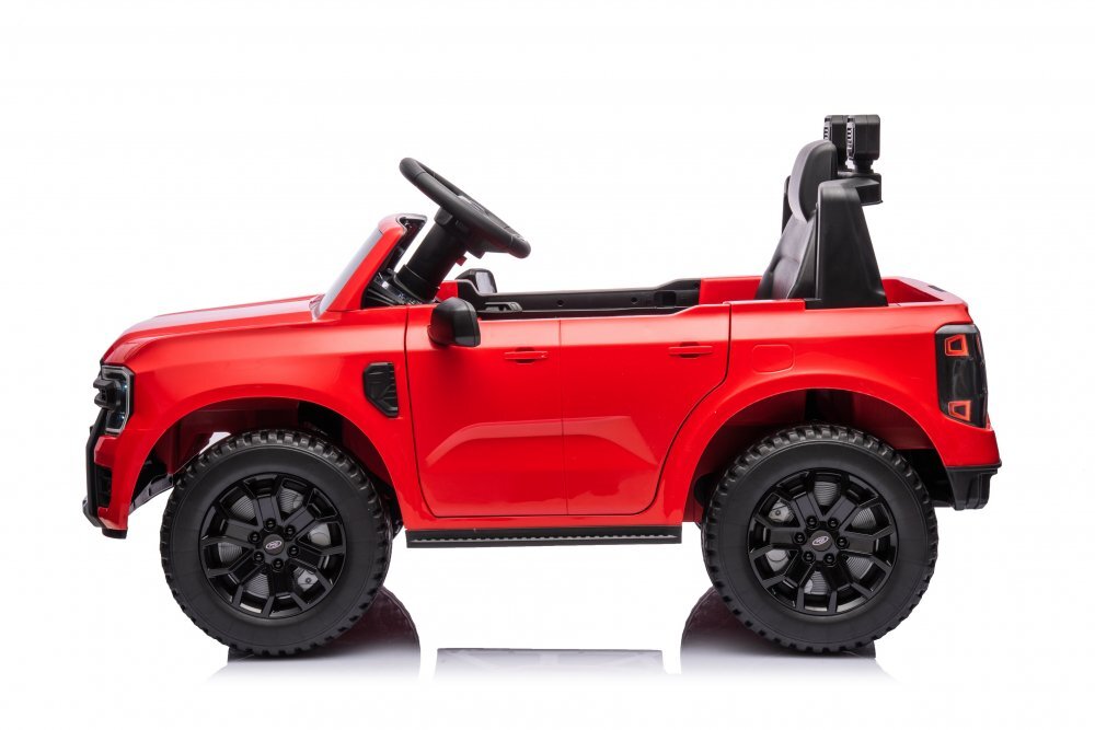 Ford Masinuta electrica copii Ranger Red cu licentascaun din piele ecologicatelecomanda 2.4Gacumulator 12V4.5Ahdoua motoarex35wlumini ledoglinzi retrovizoareusi cu deschidereportbagaj
