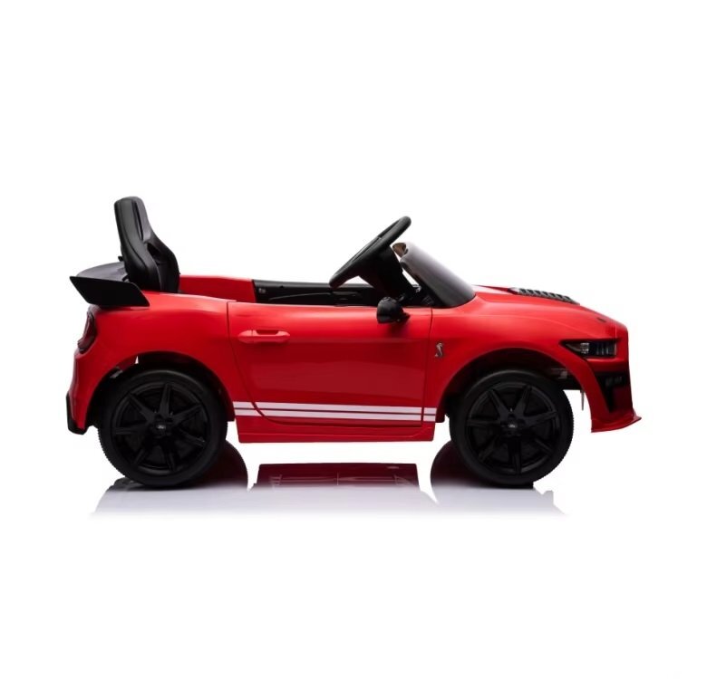 Ford Masinuta electrica pentru copii Mustang GT500 and Shelby Cobra Red 60W cu telecomanda si licenta deschidere usi lumini oglinzi retrovizoare si centura siguranta