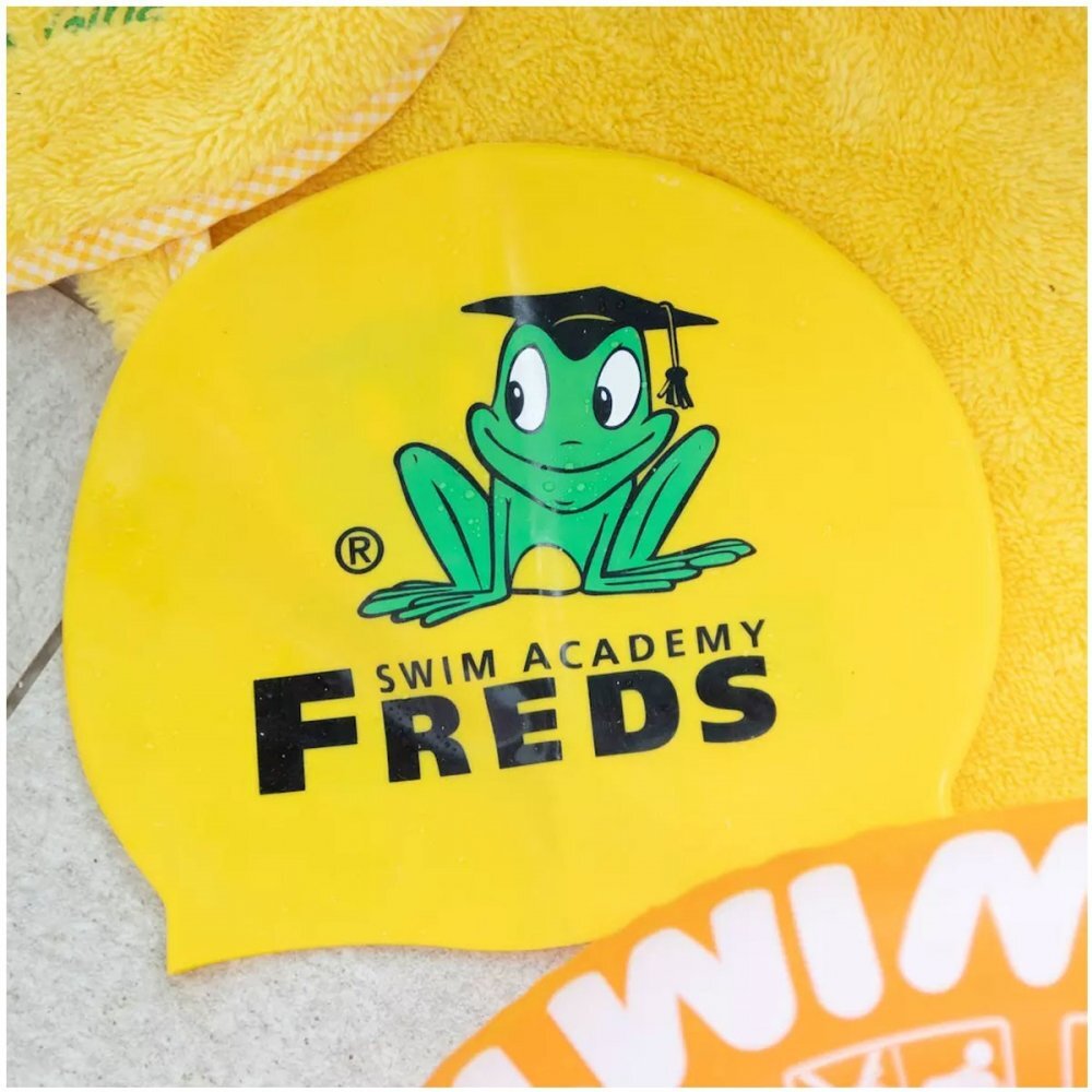 FREDS SWIM ACADEMY Casca de inot din silicon model cu imprimeu