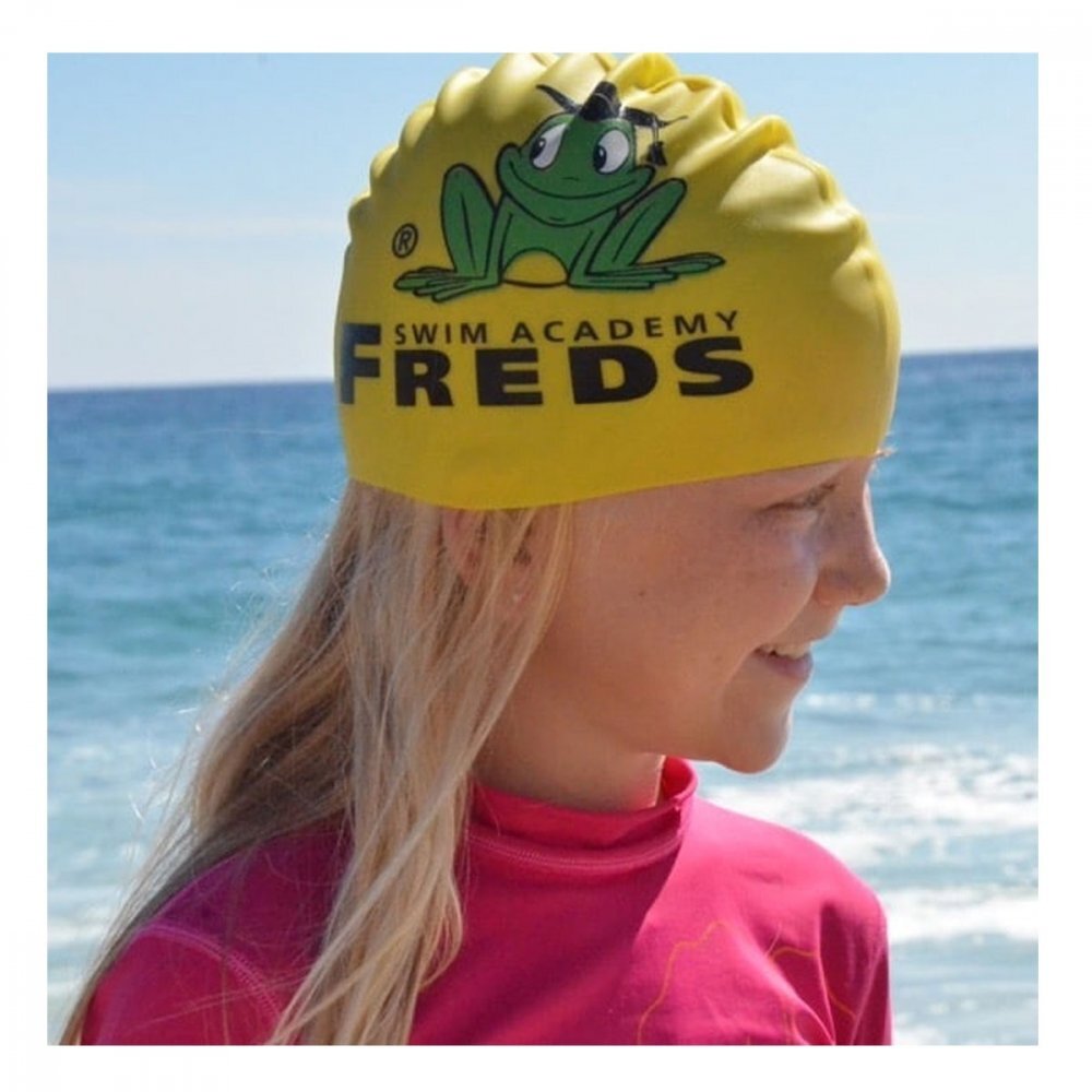 FREDS SWIM ACADEMY Casca de inot din silicon model cu imprimeu