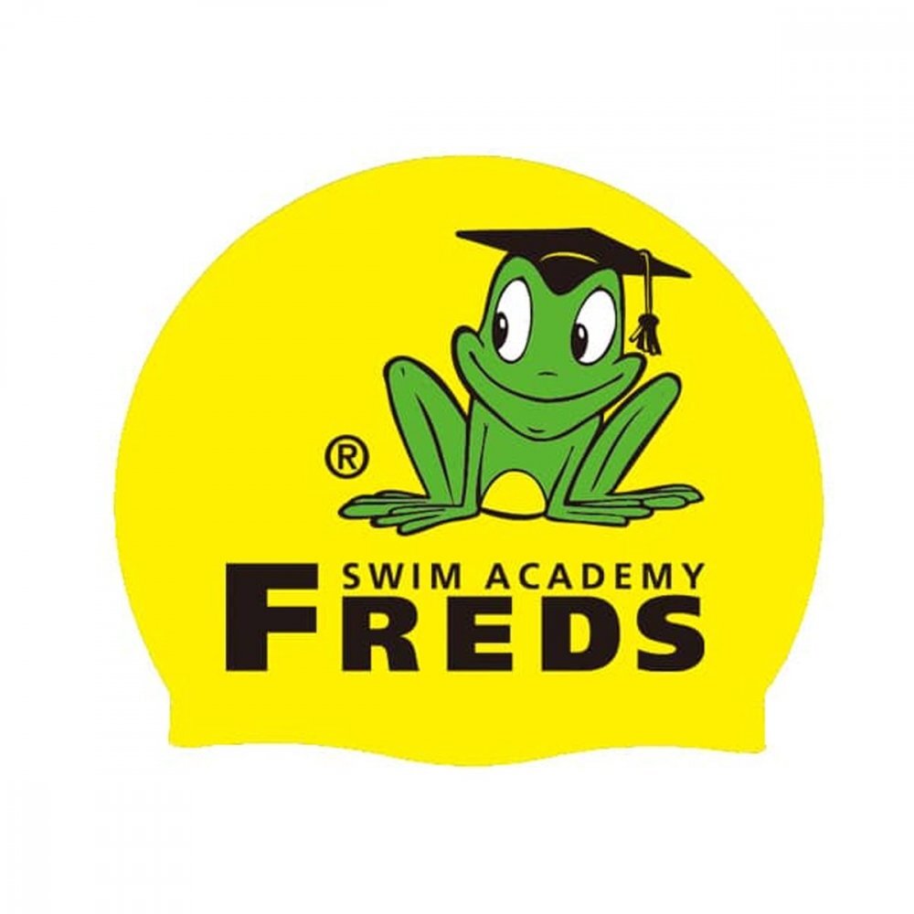 FREDS SWIM ACADEMY Casca de inot din silicon model cu imprimeu