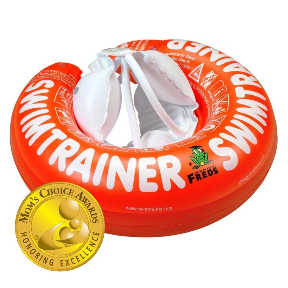 FREDS SWIM ACADEMY Colac de inot pentru bebelusi si copii Swimtrainer Classic rosu 3 luni-4 ani