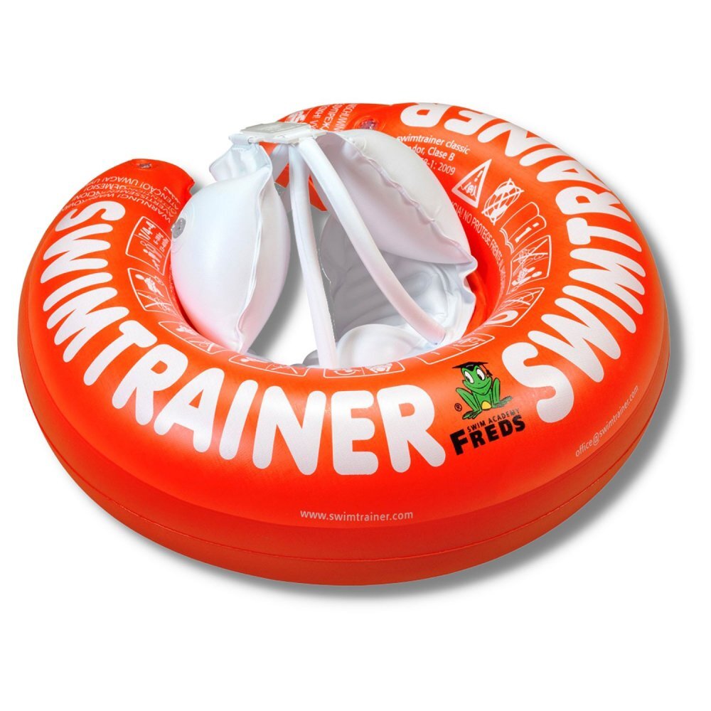 FREDS SWIM ACADEMY Colac de inot pentru bebelusi si copii Swimtrainer Classic rosu 3 luni-4 ani