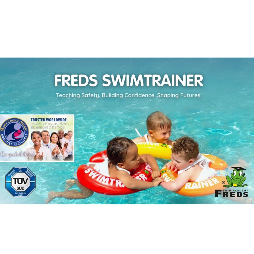 FREDS SWIM ACADEMY Colac de inot pentru copii Swimtrainer Classic galben 4-8 ani