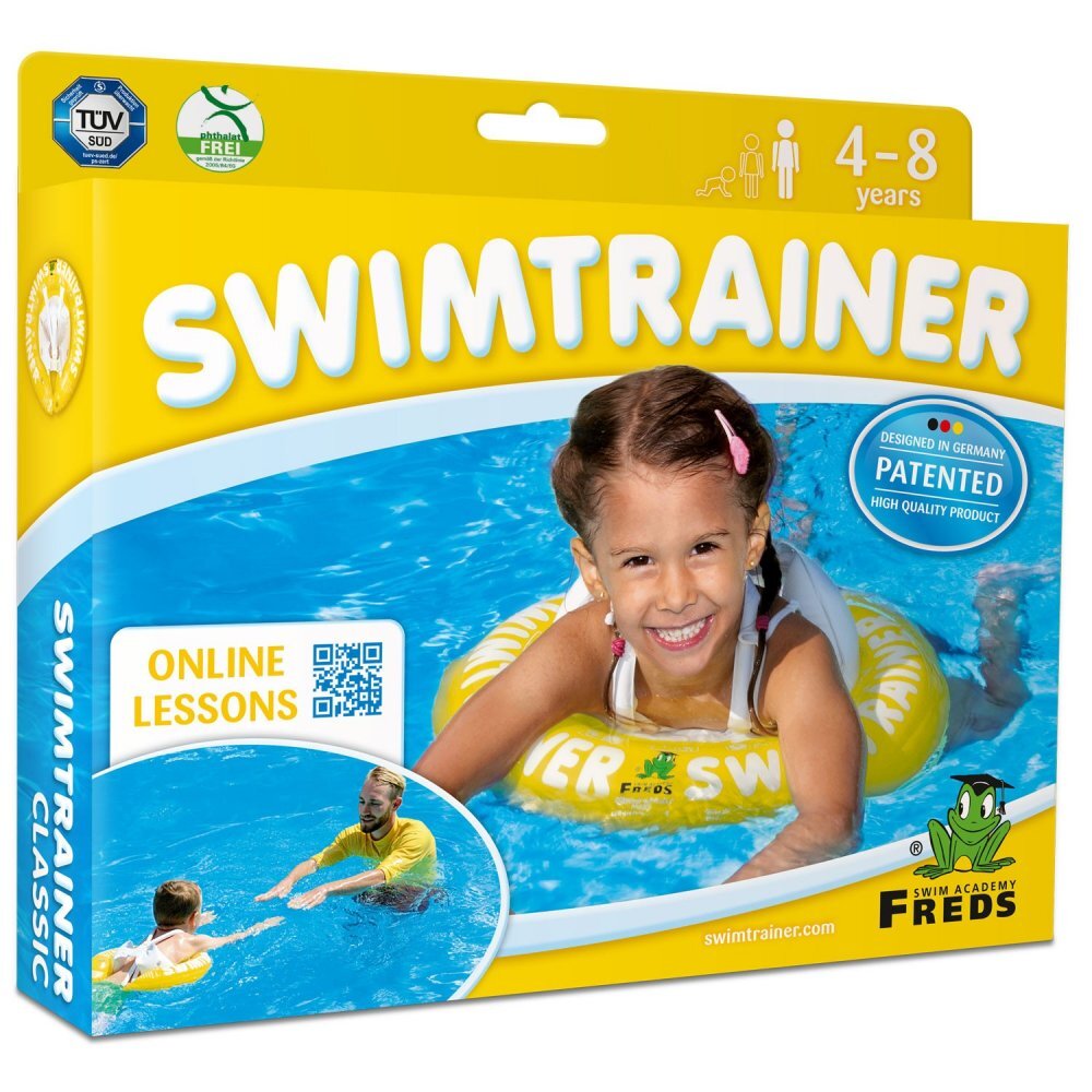 FREDS SWIM ACADEMY Colac de inot pentru copii Swimtrainer Classic galben 4-8 ani