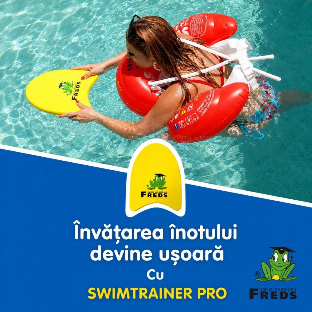 FREDS SWIM ACADEMY Colac de inot Swimtrainer Pro pentru adulti si adolescenti 12-99 ani 60-90 kg certificat TUV SUD