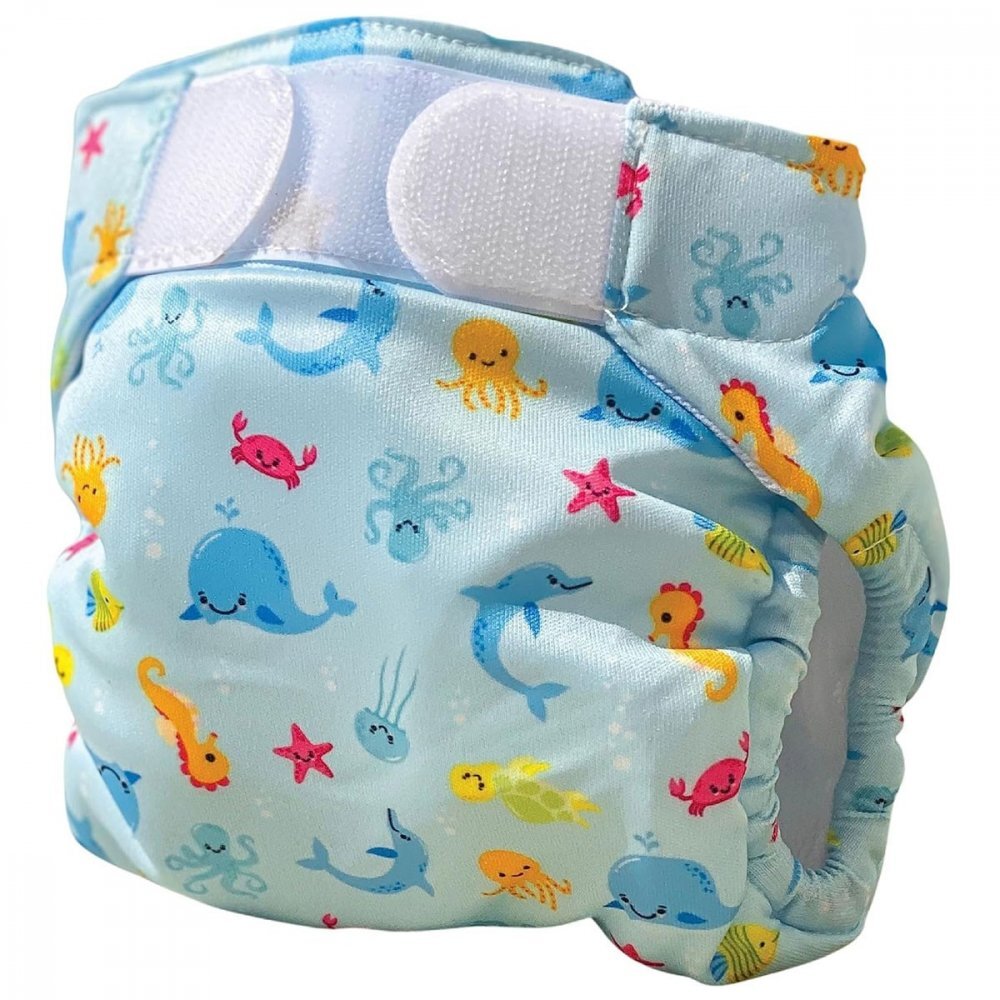 FREDS SWIM ACADEMY Scutec reutilizabil pentru inot bebelusi blue marimea 1 4-9 kg
