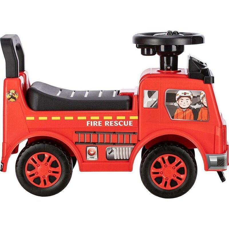 Free2Move Vehicul ride-on Masina de pompieri cu lumini si sunete spatiu de depozitare 19-36 luni Rosu
