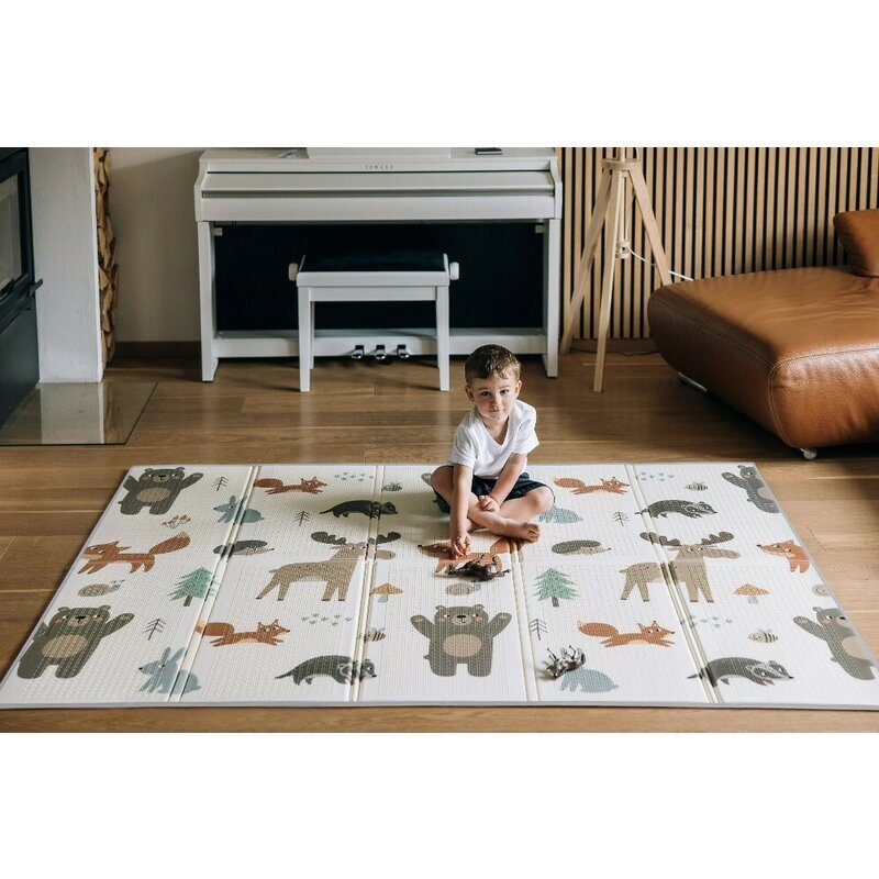 Free2Play Covoras de joaca FreeON Magic Friends cu doua fete pliabil protectie impotriva loviturilor 200 x 150 cm cu Imprimeu pe ambele parti 0 luni+ multicolor