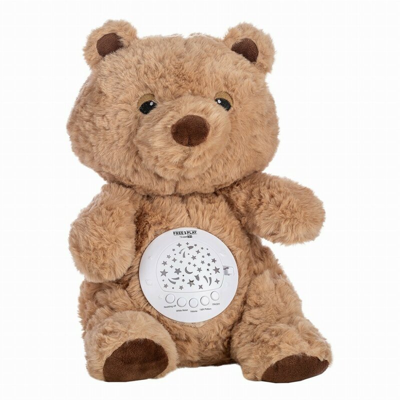 Free2Play Jucarie multifuncionala cu proiector muzical Bear din plus cu 7 modele de proiectie sunete si melodii
