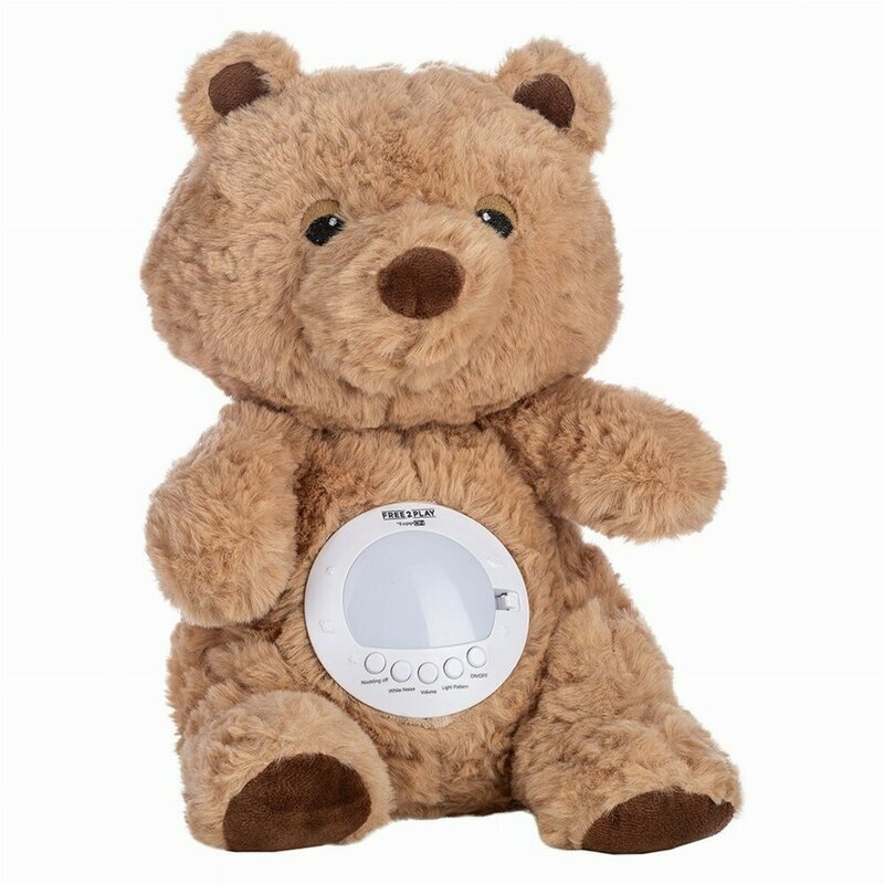 Free2Play Jucarie multifuncionala cu proiector muzical Bear din plus cu 7 modele de proiectie sunete si melodii