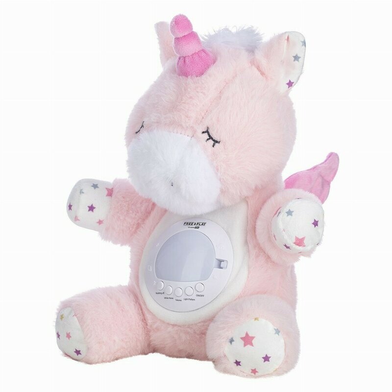 Free2Play Jucarie multifuncionala Unicorn cu proiector muzical sunete si melodii