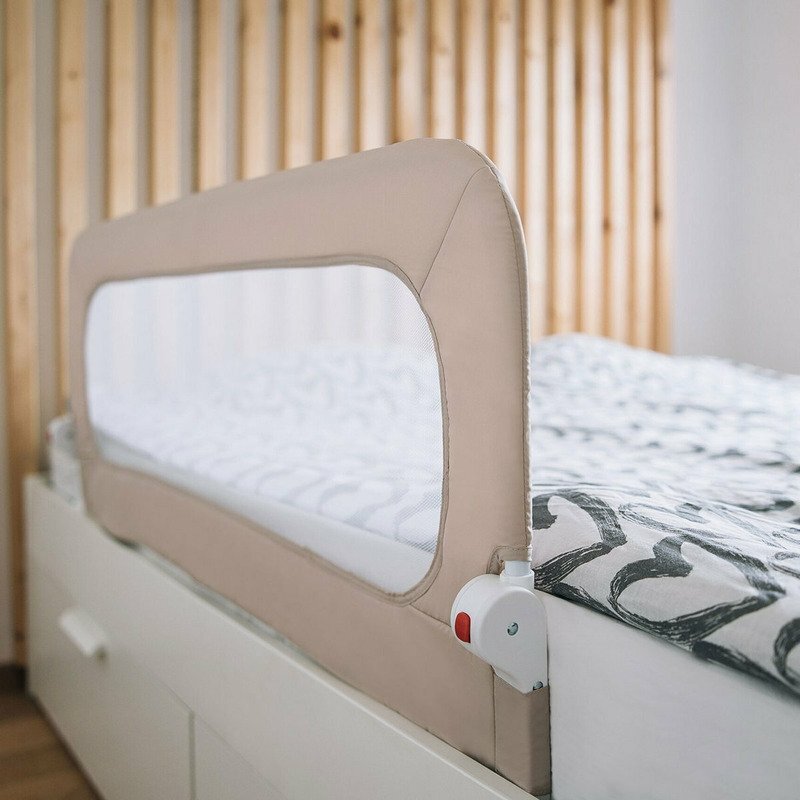 FreeON Bariera de protectie pentru pat rabatabila Little Dots Beige