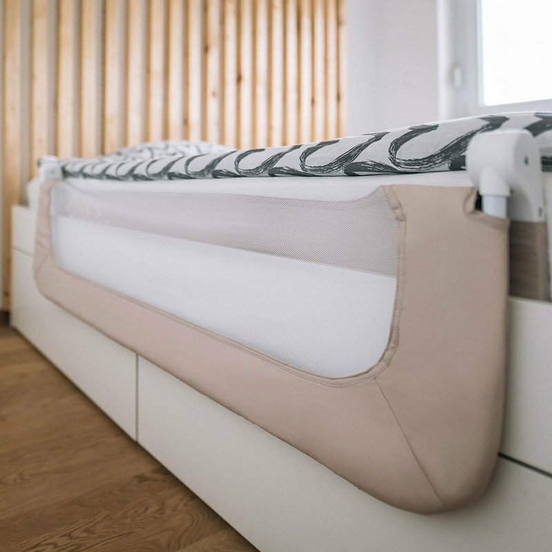FreeON Bariera de protectie pentru pat rabatabila Little Dots Beige