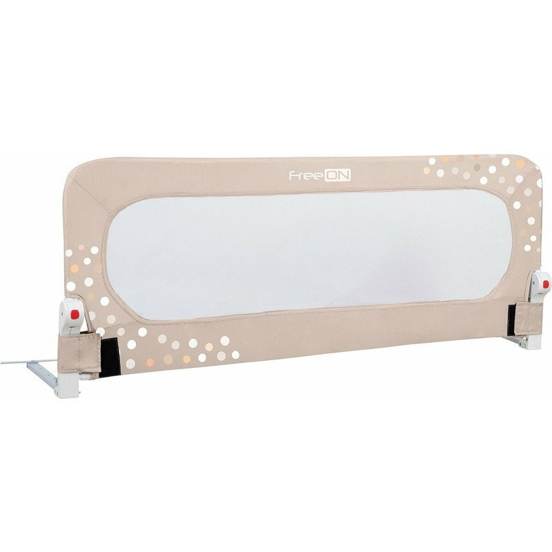 FreeON Bariera de protectie pentru pat rabatabila Little Dots Beige