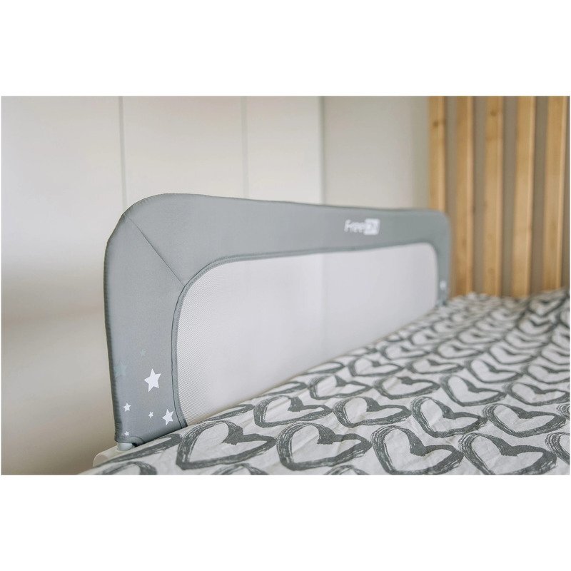 FreeON Bariera de protectie pentru pat rabatabila Little Stars Grey