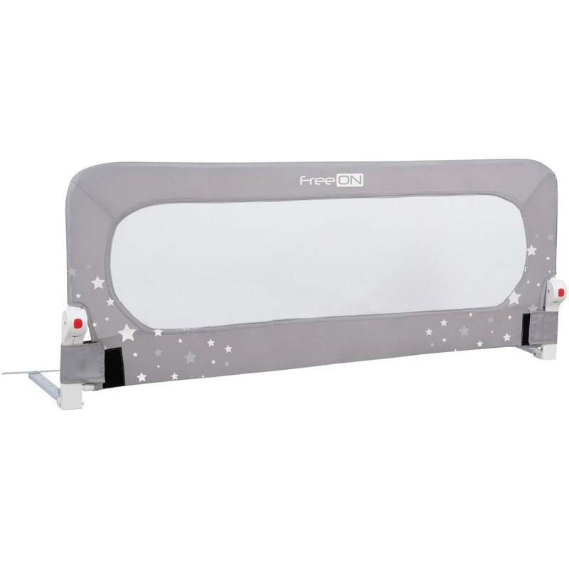 FreeON Bariera de protectie pentru pat rabatabila Little Stars Grey