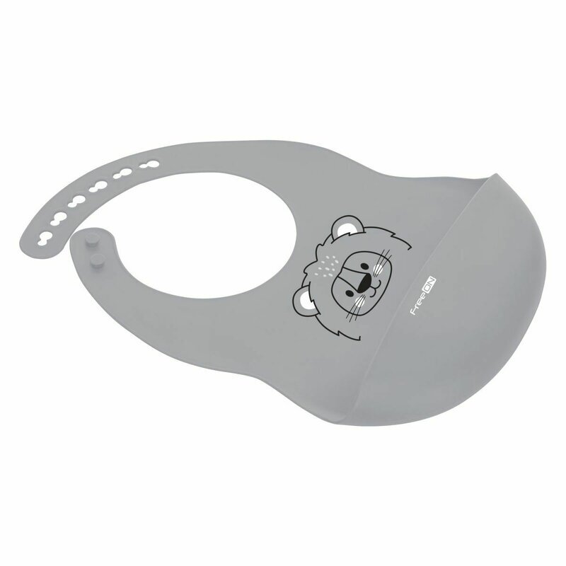 FreeON Baveta moale din silicon cu buzunar 31x24 cm Lion Grey