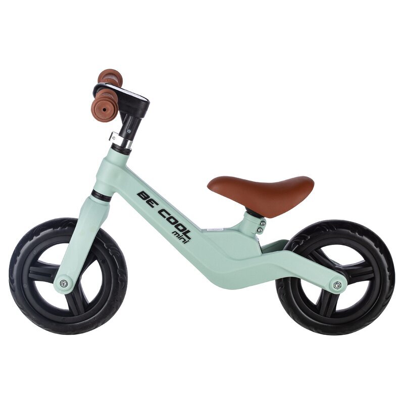 FreeON Bicicleta copii fara pedale Be Cool Mini roti din Eva 12 luni+ verde 8 inch scaun reglabil de la 27-35 cm roti late din material EVA ghidon ajustabil intre 46 si 51 cm greutate maxima suportata 30 Kg