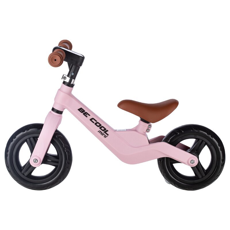 FreeON Bicicleta fara pedale Be Cool Mini roti din Eva 12 luni+ roz 8 inch scaun reglabil de la 27-35 cm roti late din material EVA ghidon ajustabil intre 46 si 51 cm greutate maxima suportata 30 Kg