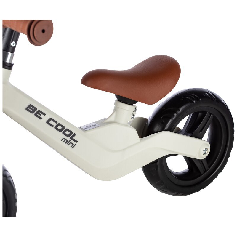 FreeON Bicicleta fara pedale Be Cool Mini roti din Eva12 luni+ alb 8 inch scaun reglabil de la 27-35 cm roti late din material EVA ghidon ajustabil intre 46 si 51 cm greutate maxima suportata 30 Kg