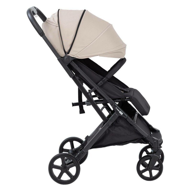 FreeON Carucior pentru copii Tao Beige cu maner pentru transport roti cu suspensie greutate admisa pana la 22 kg