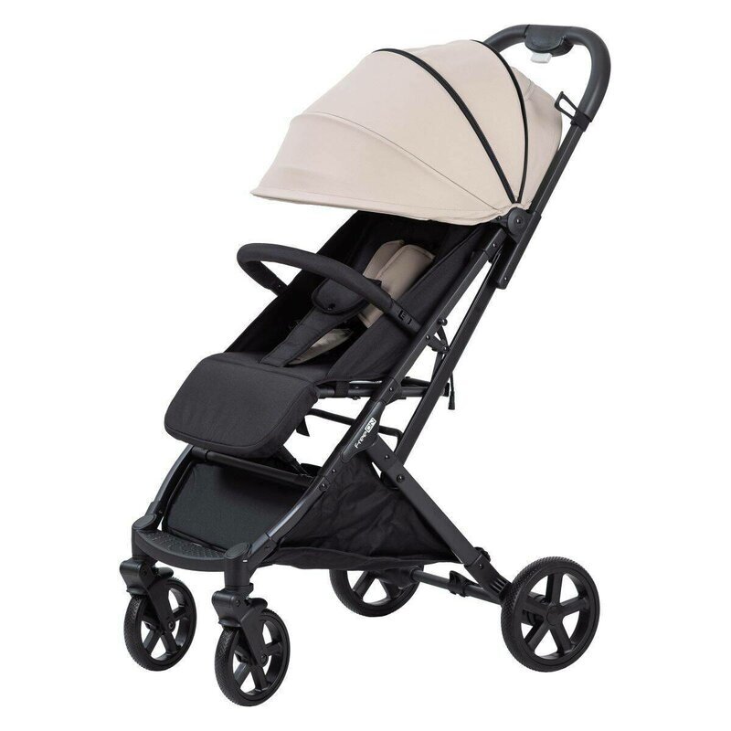 FreeON Carucior pentru copii Tao Beige cu maner pentru transport roti cu suspensie greutate admisa pana la 22 kg