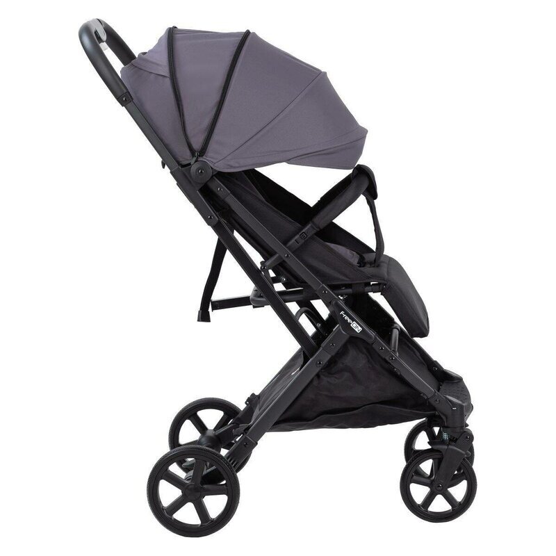 FreeON Carucior pentru copii Tao Grey cu maner pentru transport roti cu suspensie greutate admisa pana la 22 kg