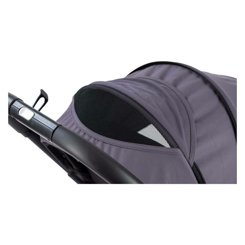 FreeON Carucior pentru copii Tao Grey cu maner pentru transport roti cu suspensie greutate admisa pana la 22 kg