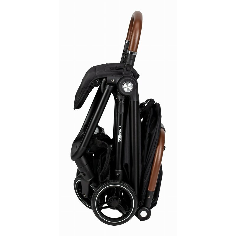 FreeON Carucior sport Bold pliabil automat roti cu suspensii de la nastere pana la 22 kg cu spatar reglabil in 3 pozitii Black