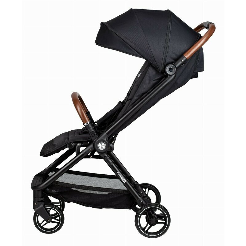 FreeON Carucior sport Bold pliabil automat roti cu suspensii de la nastere pana la 22 kg cu spatar reglabil in 3 pozitii Black