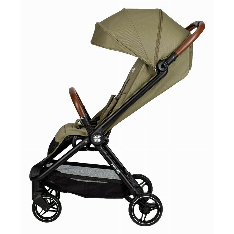 FreeON Carucior sport Bold pliabil automat roti cu suspensii de la nastere pana la 22 kg cu spatar reglabil in 3 pozitii Green Army