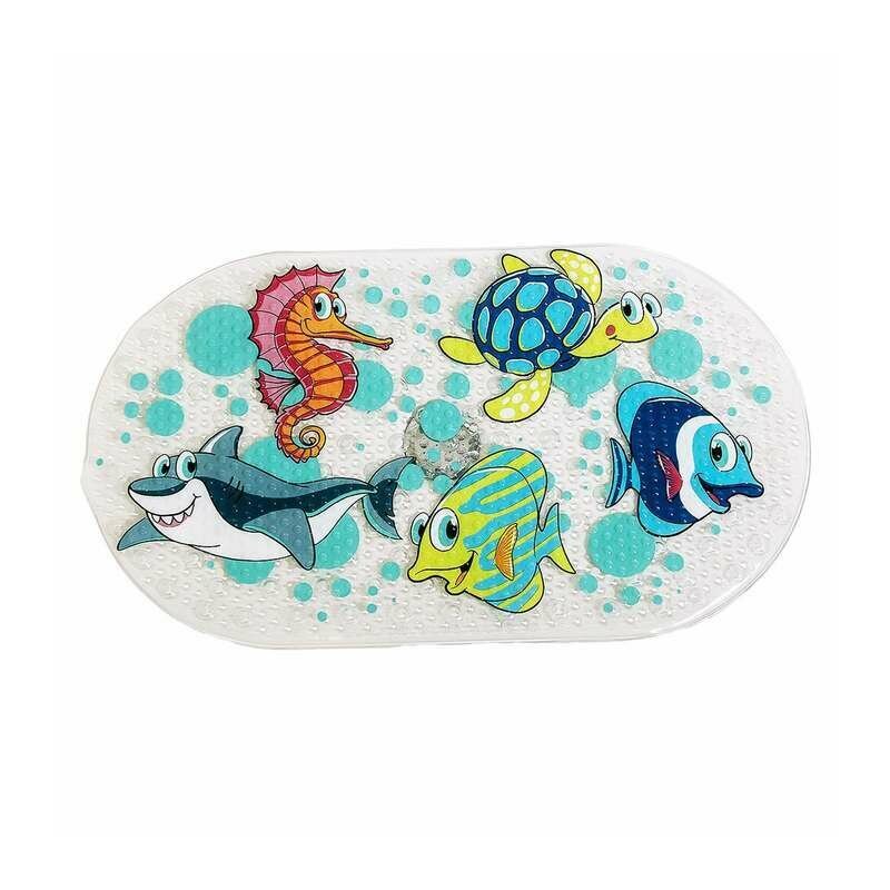 FreeON Covoras de baie antialunecare cu ventuze ocean 69x39 cm