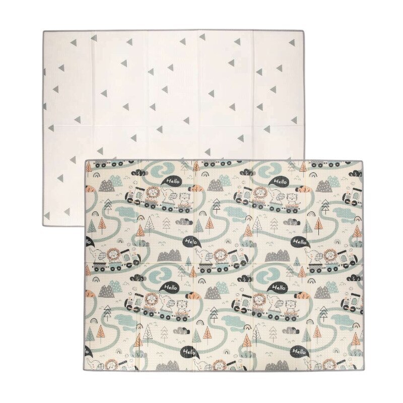 FreeON Covoras de joaca Magic Road cu doua fete pliabil protectie impotriva loviturilor 200 x 150 cm cu imprimeu pe ambele parti 0 luni+ multicolor