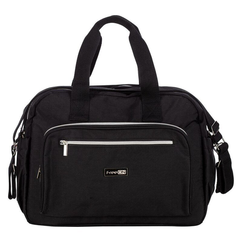 FreeON Geanta pentru scutece Style impermbeabila cu multiple buzunare 39x32x18 cm Black