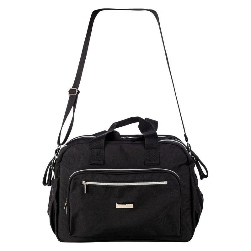 FreeON Geanta pentru scutece Style impermbeabila cu multiple buzunare 39x32x18 cm Black