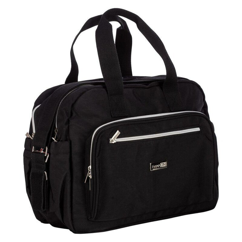 FreeON Geanta pentru scutece Style impermbeabila cu multiple buzunare 39x32x18 cm Black