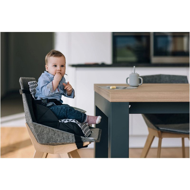 FreeON Inaltator scaun masa portabil 2 in 1 Fold and Go Black and White