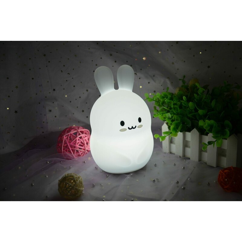 FreeON Lampa de veghe din silicon Rabbit