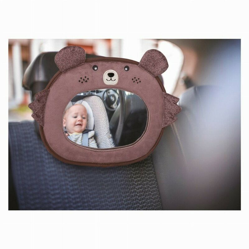 FreeON Oglinda auto pentru supraveghere bebelusi Bear Brown
