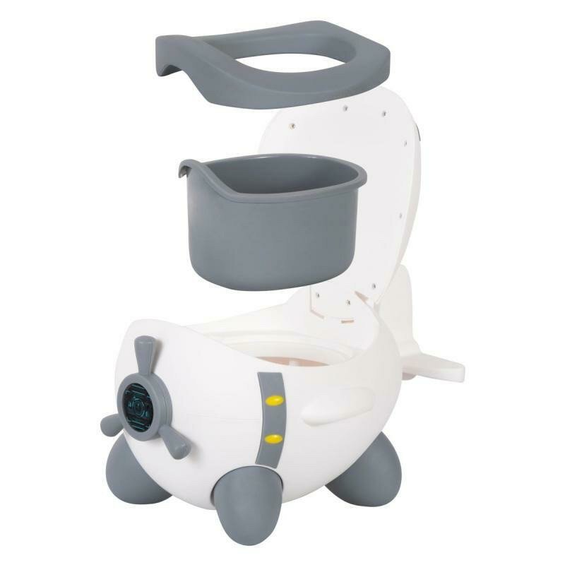 FreeON Olita copii in forma de avion Potty Plane 32 cm x 28 cm x 41 cm WhiteGrey