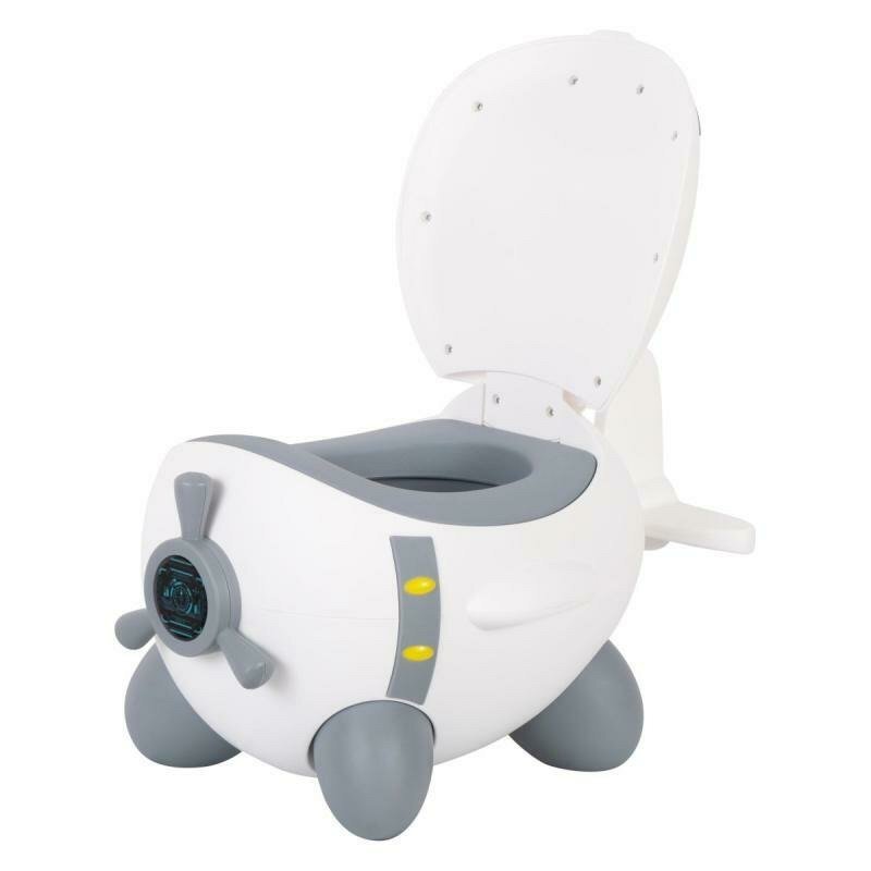 FreeON Olita copii in forma de avion Potty Plane 32 cm x 28 cm x 41 cm WhiteGrey