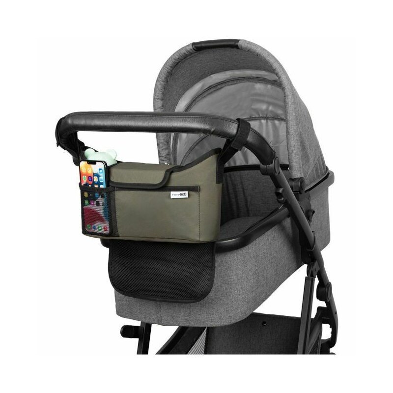 FreeON Organizator universal pentru carucior Olive Green cu multiple compartimente