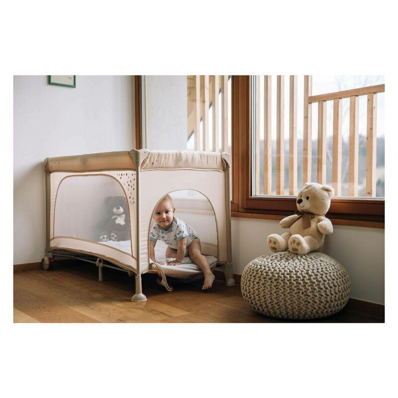 FreeON Patut pliabil cu un nivel 120x60 cm Nook Beige