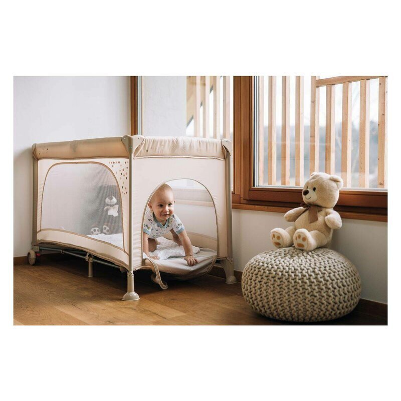 FreeON Patut pliabil cu un nivel 120x60 cm Nook Beige