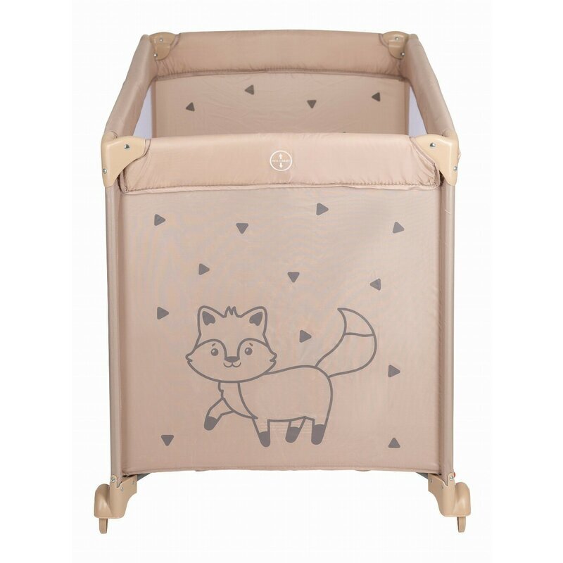 FreeON Patut pliabil pentru copii Nap Beige cu un nivel 120x60 cm