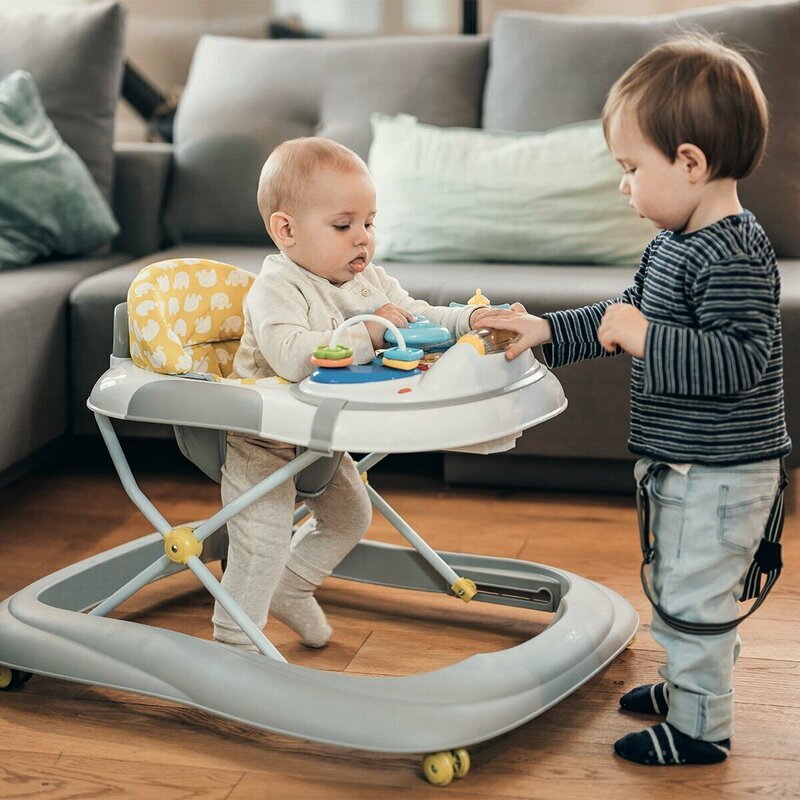 FreeON Premergator Little Driver pliabil cu sunete si lumini 6 luni+ GriGalben